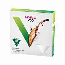 Filtry papierowe 40 szt. - Drip Hario V60-01 białe